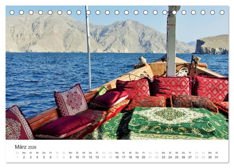 Produktbild: Oman - Arabiens Zauberwelt (Tischkalender 2026 DIN A5 quer), CALVENDO Monatskalender