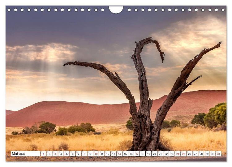Produktbild: Namibia - Farben und Licht (Wandkalender 2026 DIN A4 quer), CALVENDO Monatskalender