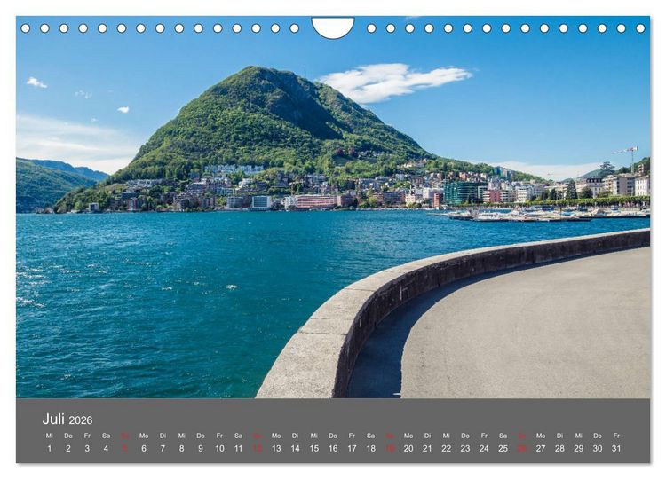 Produktbild: Tessin, zwischen Lago Maggiore und Lugano (Wandkalender 2026 DIN A4 quer), CALVENDO Monatskalender