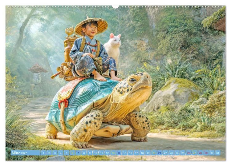 Produktbild: Japanische Figuren - Im Anime-Stil (Wandkalender 2027 DIN A2 quer), CALVENDO Monatskalender