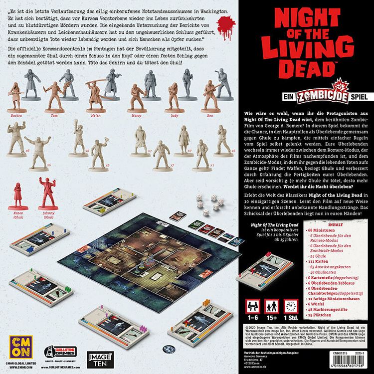 Produktbild: Guiton, R: Zombicide: Night of the Living Dead