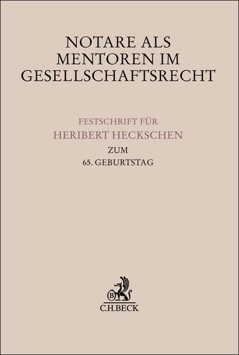 Produktbild: Notare als Mentoren im Gesellschaftsrecht
