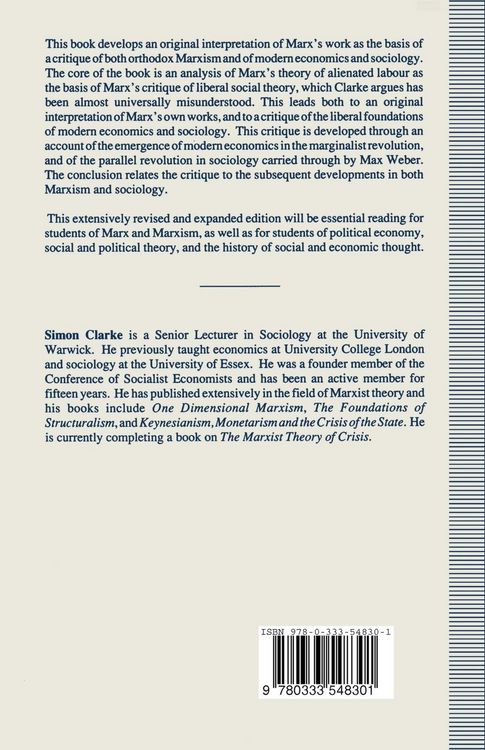 Produktbild: Marx, Marginalism and Modern Sociology