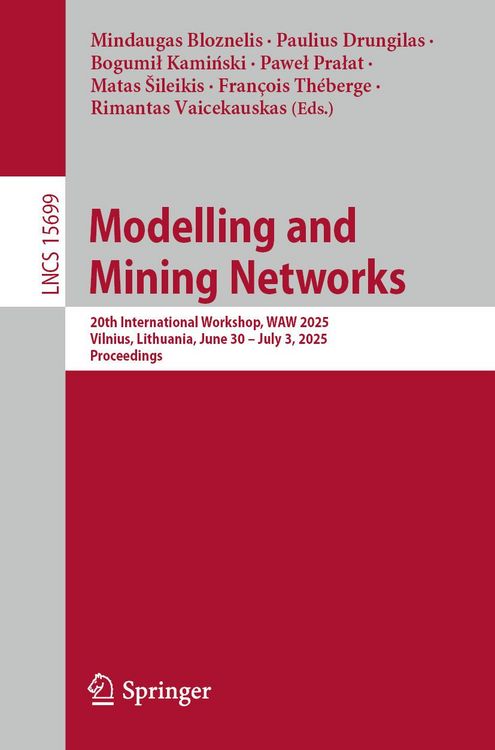 Produktbild: Modelling and Mining Networks