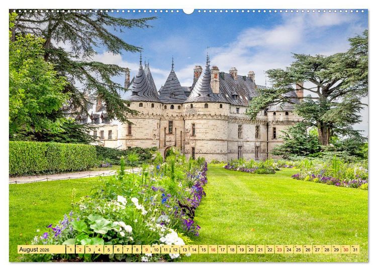 Produktbild: Ch&acirc;teaux. Im Tal der Loire (hochwertiger Premium Wandkalender 2026 DIN A2 quer), Kunstdruck in Hochglanz