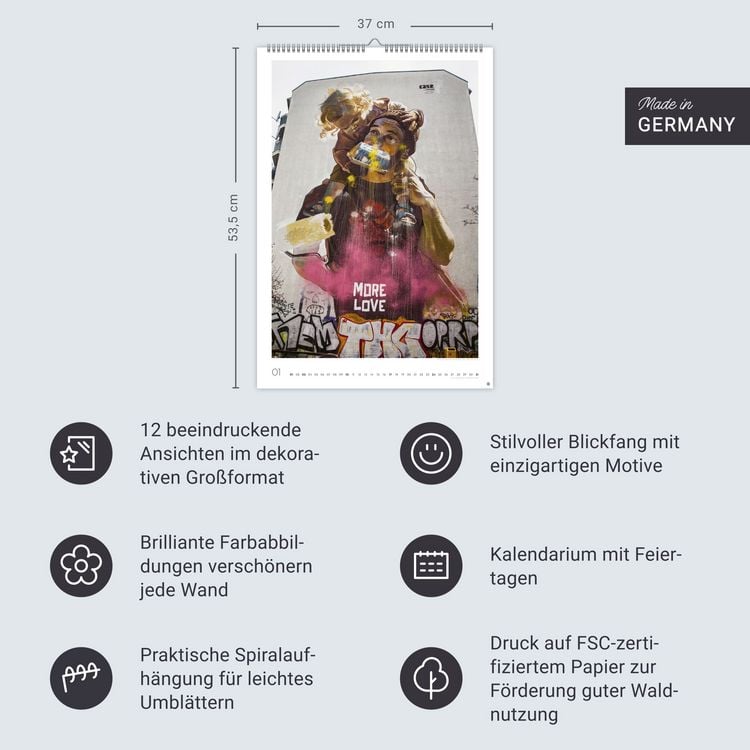 Produktbild: Streetart Posterkalender 2027