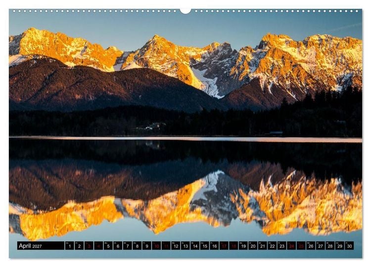 Produktbild: Berge. Alpenseen (Wandkalender 2027 DIN A2 quer), CALVENDO Monatskalender