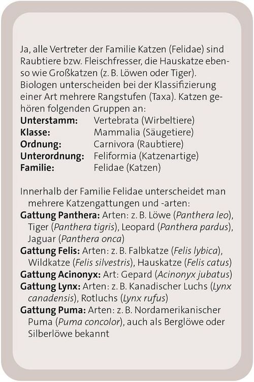 Produktbild: Das gro&szlig;e Katzen Quiz