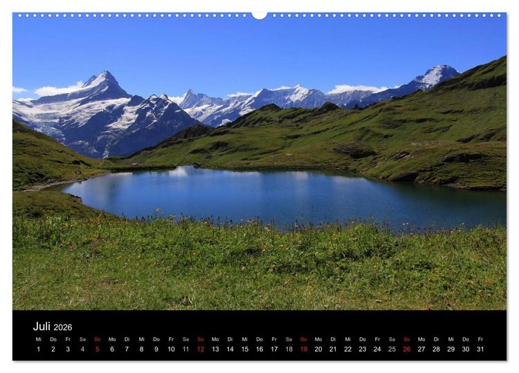 Produktbild: Berner Oberland (Wandkalender 2026 DIN A2 quer), CALVENDO Monatskalender