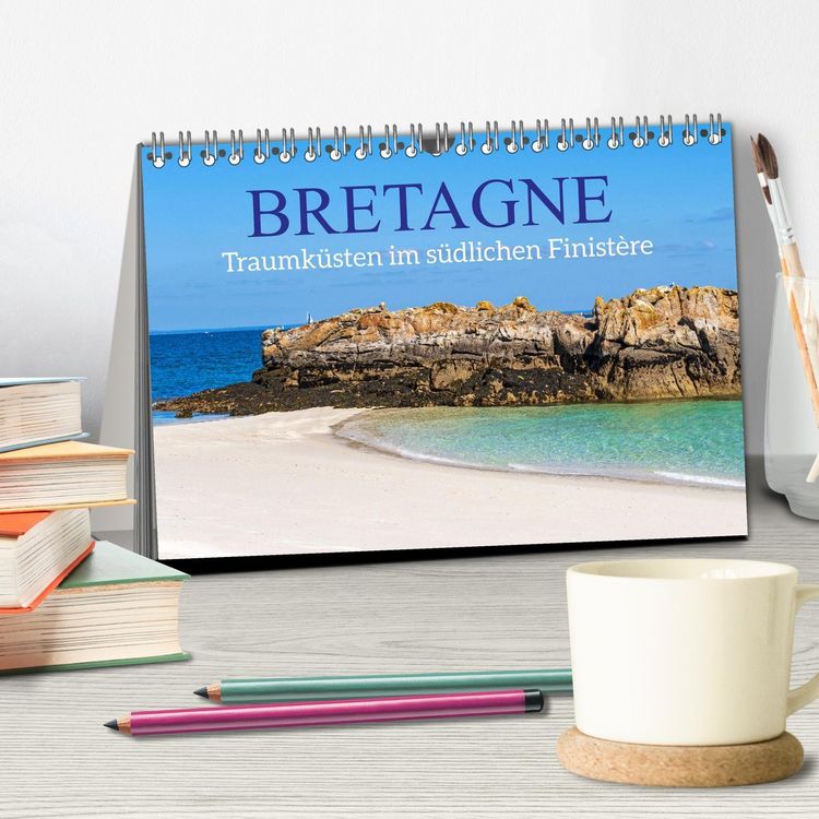 Produktbild: Bretagne - Traumk&uuml;sten im s&uuml;dlichen Finist&egrave;re (Tischkalender 2026 DIN A5 quer), CALVENDO Monatskalender