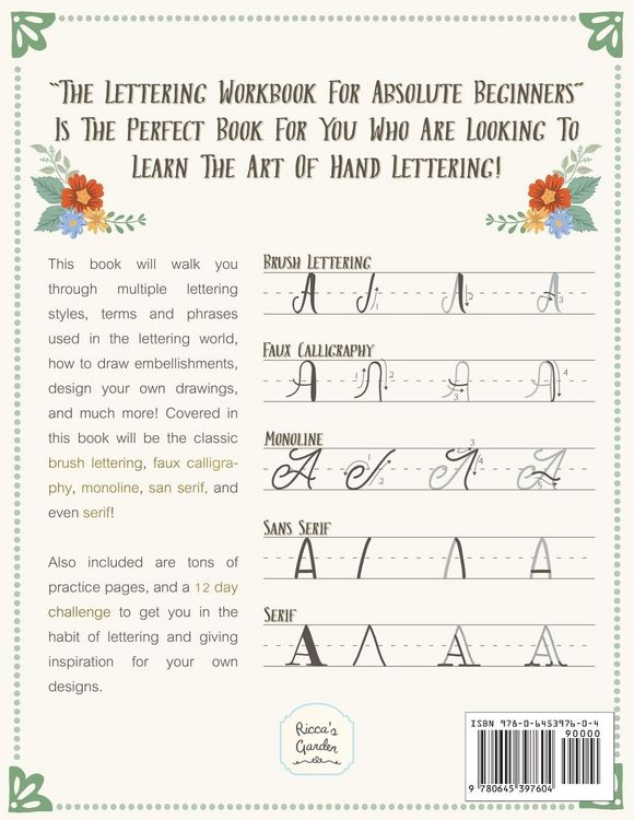 Produktbild: The Lettering Workbook for Absolute Beginners