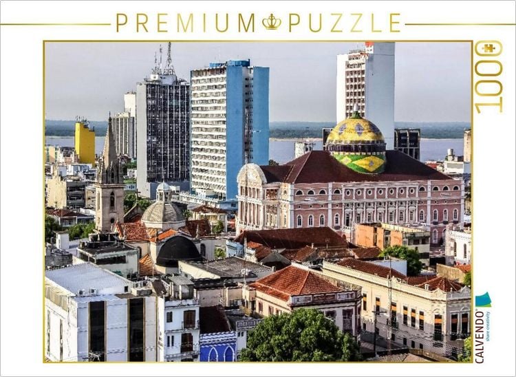 Produktbild: CALVENDO Puzzle Teatro Amazonas Manaus | 1000 Teile Lege-Gr&ouml;&szlig;e 64x48cm Foto-Puzzle f&uuml;r gl&uuml;ckliche Stunden