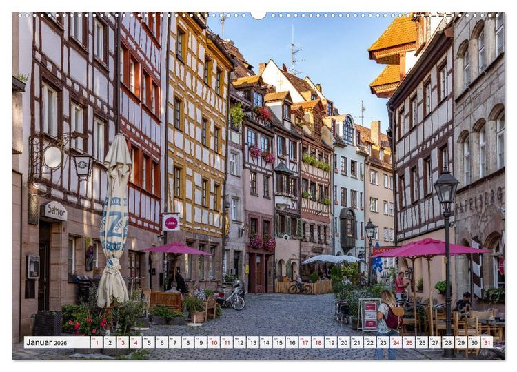Produktbild: Wunderbares N&uuml;rnberg (hochwertiger Premium Wandkalender 2026 DIN A2 quer), Kunstdruck in Hochglanz