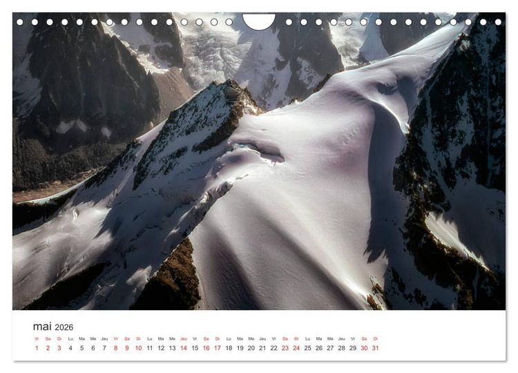 Produktbild: Paysages Le massif du Mont-Blanc (Calendrier mural 2026 DIN A4 vertical), CALVENDO calendrier mensuel