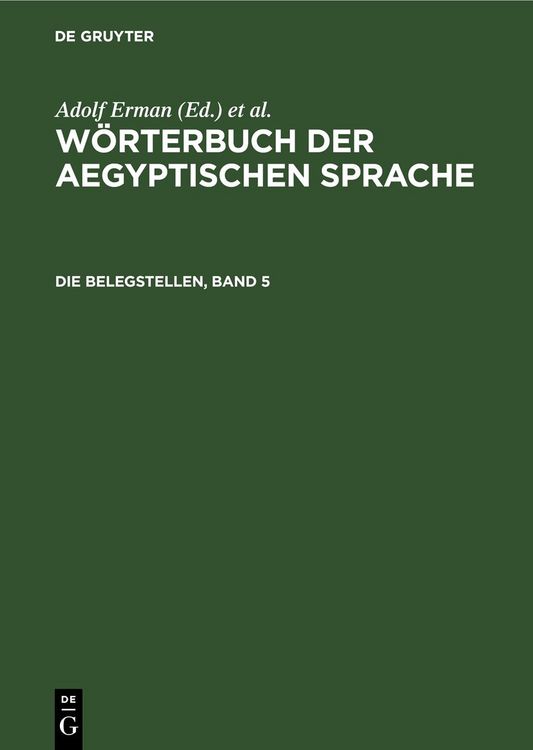 Produktbild: Die Belegstellen, Band 5