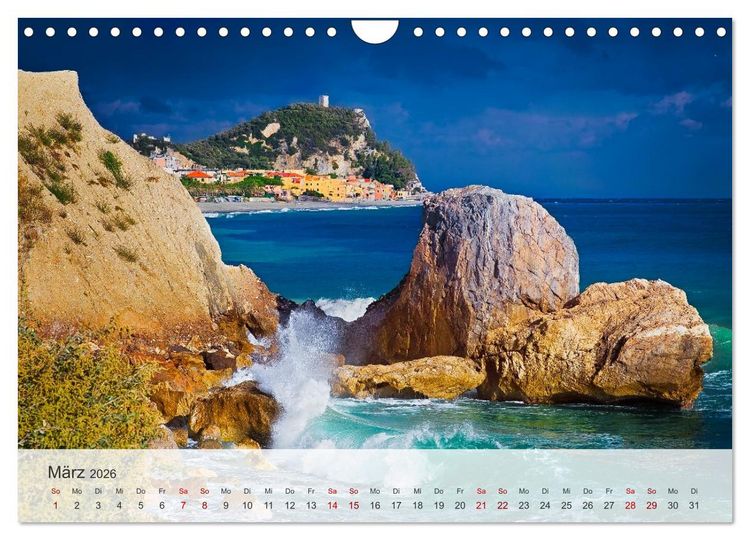 Produktbild: Varigotti - K&uuml;stensch&ouml;nheit Liguriens (Wandkalender 2026 DIN A4 quer), CALVENDO Monatskalender