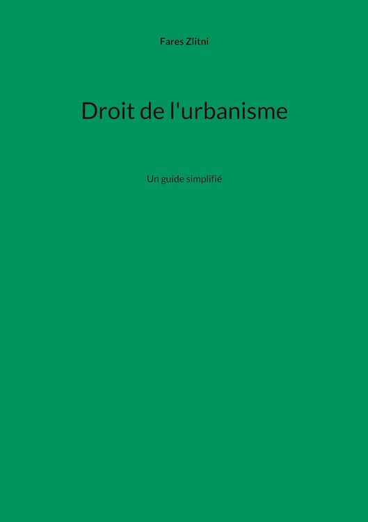 Produktbild: Droit de l'urbanisme