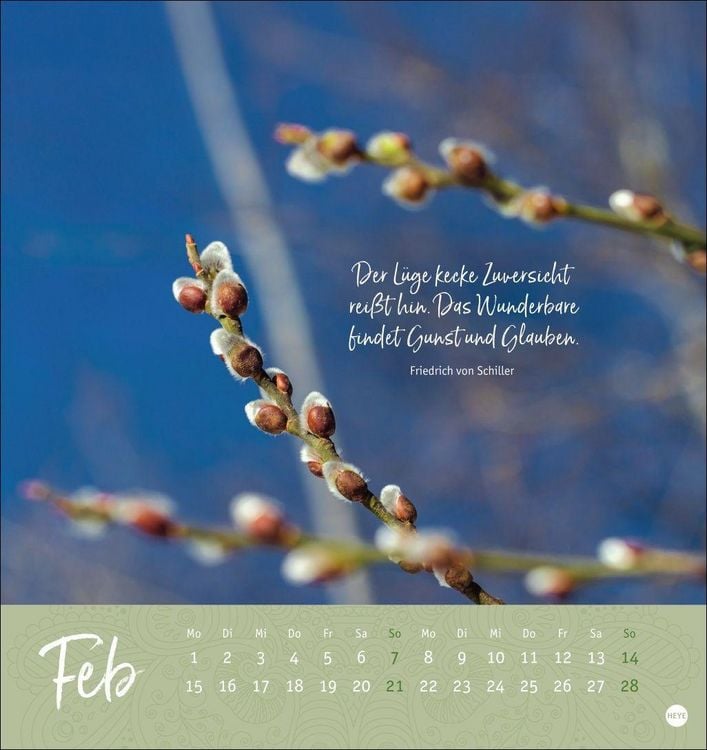 Produktbild: Augenblicke voller Zuversicht Postkartenkalender 2027