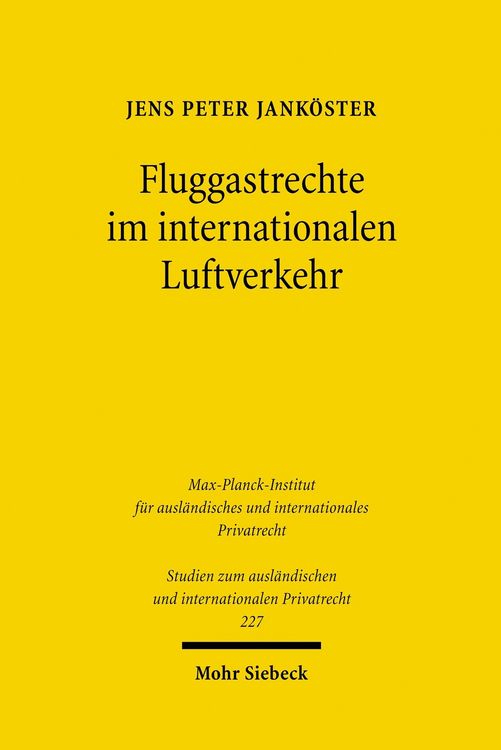 Produktbild: Fluggastrechte im internationalen Luftverkehr