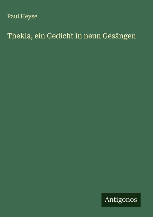 Produktbild: Thekla, ein Gedicht in neun Ges&auml;ngen