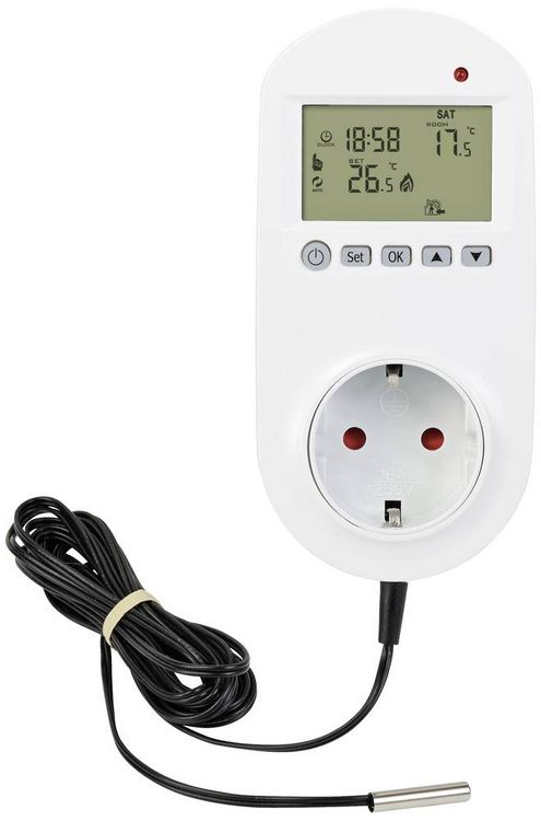 Produktbild: Sygonix SY-5372566 Universalthermostat Zwischenstecker Wochenprogramm 1St.