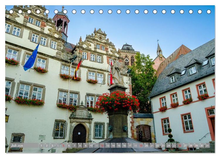 Produktbild: Ein Blick auf Bad Hersfeld (Tischkalender 2026 DIN A5 quer), CALVENDO Monatskalender