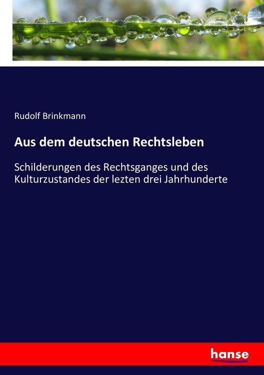 Produktbild: Aus dem deutschen Rechtsleben