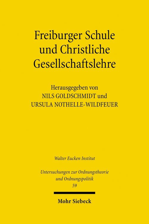 Produktbild: Freiburger Schule und Christliche Gesellschaftslehre