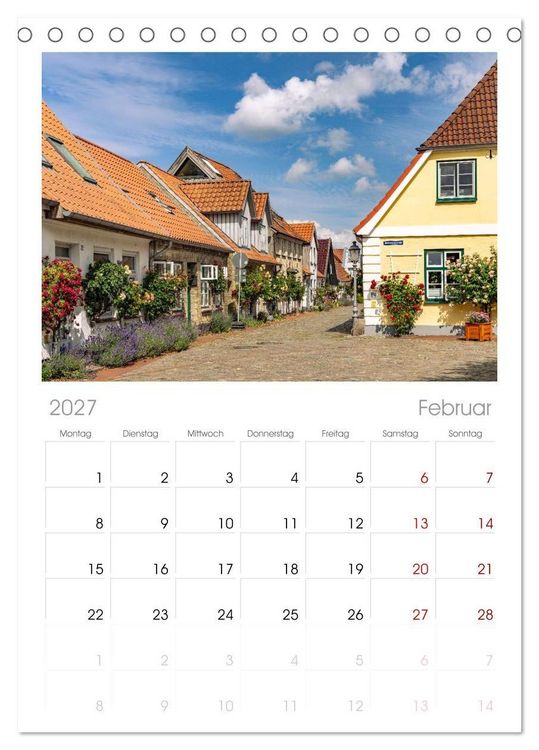 Produktbild: Tischplaner 2027 - Deutschlands sch&ouml;nste Altst&auml;dte - Schleswig-Holstein (A5 Tischkalender zum Aufstellen) CALVENDO