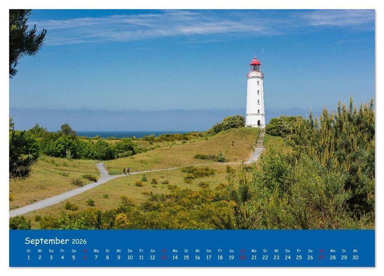 Produktbild: Besuch auf Hiddensee (Tischkalender 2026 DIN A5 quer), CALVENDO Monatskalender