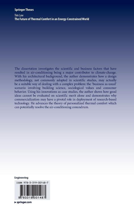 Produktbild: The Future of Thermal Comfort in an Energy- Constrained World
