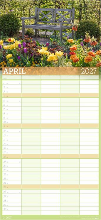 Produktbild: Garten Familienplaner 2027