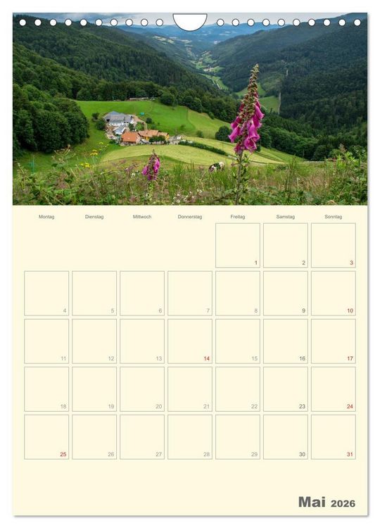 Produktbild: Unterwegs im Elsass &ndash; Terminplaner (Wandkalender 2026 DIN A4 hoch), CALVENDO Monatskalender
