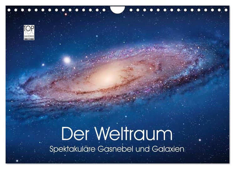 Produktbild: Der Weltraum. Spektakul&auml;re Gasnebel und Galaxien (Wandkalender 2026 DIN A4 quer), CALVENDO Monatskalender
