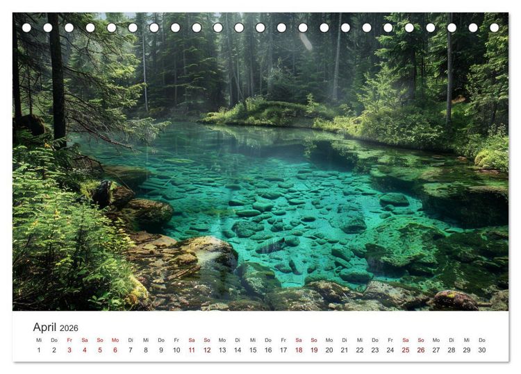 Produktbild: Die Seele Alaskas - Gew&auml;sser des Nordens (Tischkalender 2026 DIN A5 quer), CALVENDO Monatskalender
