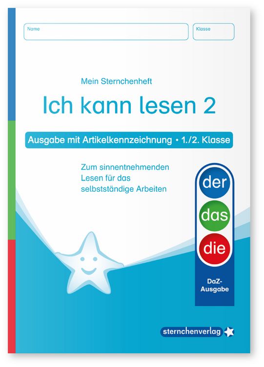Produktbild: Ich kann lesen 1 und 2 - Ausgabe mit Artikelkennzeichnung (DaZ) f&uuml;r die 1. und 2. Klasse
