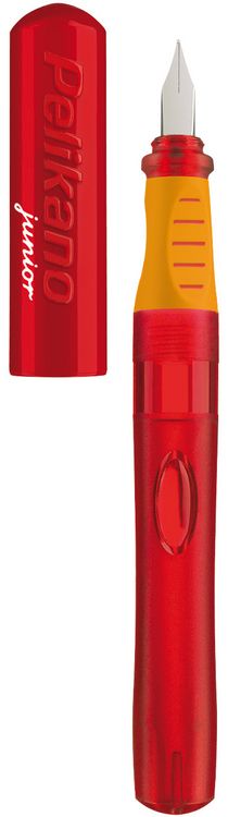 Produktbild: Pelikan Schreiblernf&uuml;llhalter Pelikano Junior, Rot, Feder A, f&uuml;r Rechtsh&auml;nder