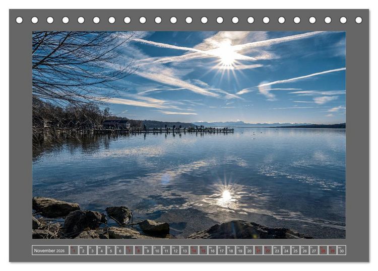 Produktbild: Impressionen vom Starnberger See II (Tischkalender 2026 DIN A5 quer), CALVENDO Monatskalender
