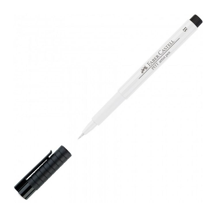 Produktbild: Faber-Castell Tuschestift Pitt Artist Pen B weiss