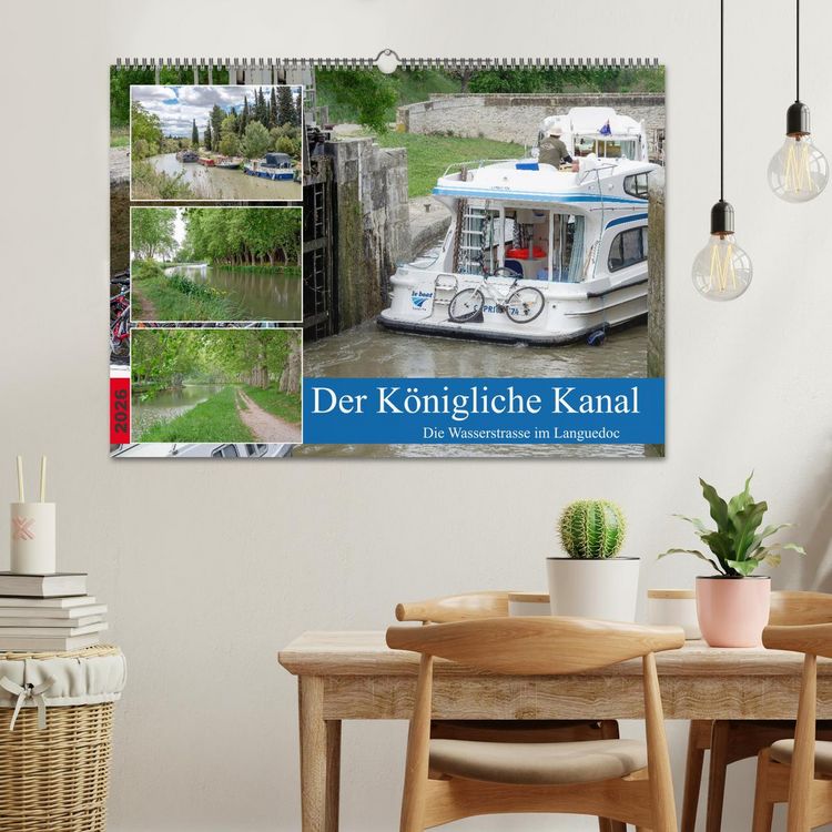 Produktbild: Der K&ouml;nigliche Kanal. Die Wasserstra&szlig;e im Languedoc (Wandkalender 2026 DIN A2 quer), CALVENDO Monatskalender