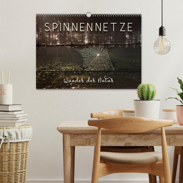 Produktbild: Spinnennetze - Wunder der Natur (Wandkalender 2026 DIN A3 quer), CALVENDO Monatskalender