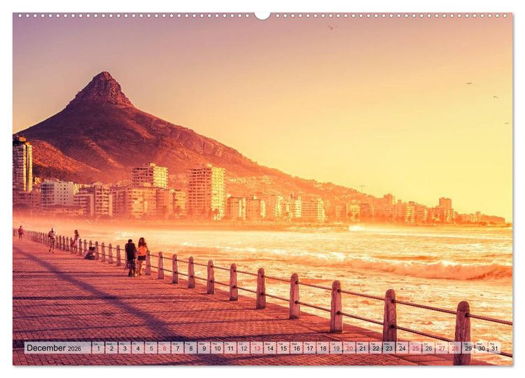Produktbild: Cape Town - The Mother City (High Quality Premium Wall Calendar 2026 DIN A2 landscape),CALVENDO 12 Month Wall Calendar