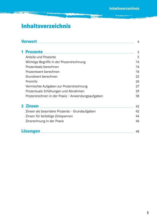 Produktbild: Klett 10-Minuten-Training Mathematik Prozente und Zinsen 6.-8. Klasse