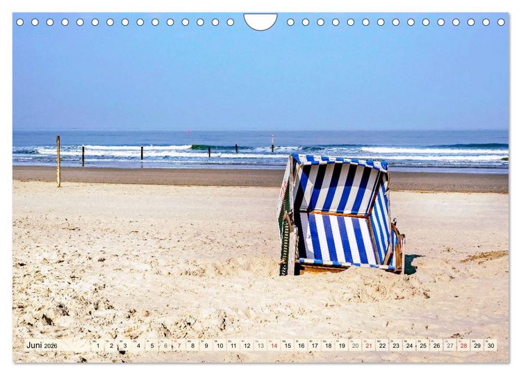Produktbild: NORDERNEY Bezaubernde Nordseeinsel (Wandkalender 2026 DIN A4 quer), CALVENDO Monatskalender