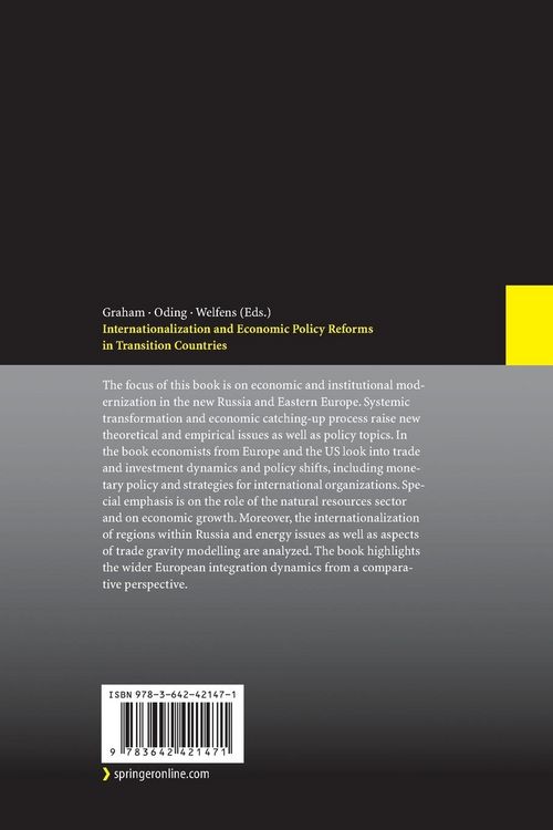Produktbild: Internationalization and Economic Policy Reforms in Transition Countries