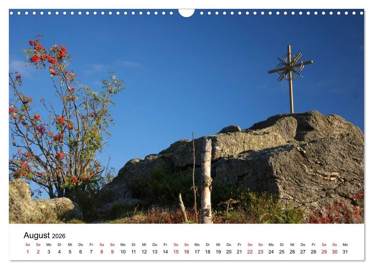 Produktbild: Gipfelkreuze im B&ouml;hmerwald (Wandkalender 2026 DIN A3 quer), CALVENDO Monatskalender