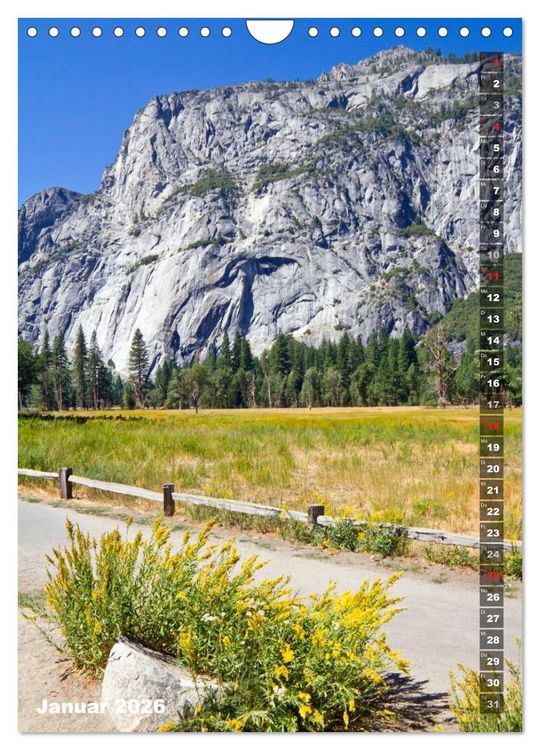 Produktbild: YOSEMITE VALLEY Natur Pur (Wandkalender 2026 DIN A4 hoch), CALVENDO Monatskalender