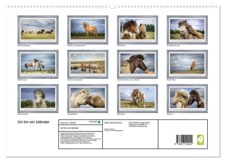 Produktbild: Ich bin ein Isl&auml;nder (hochwertiger Premium Wandkalender 2026 DIN A2 quer), Kunstdruck in Hochglanz