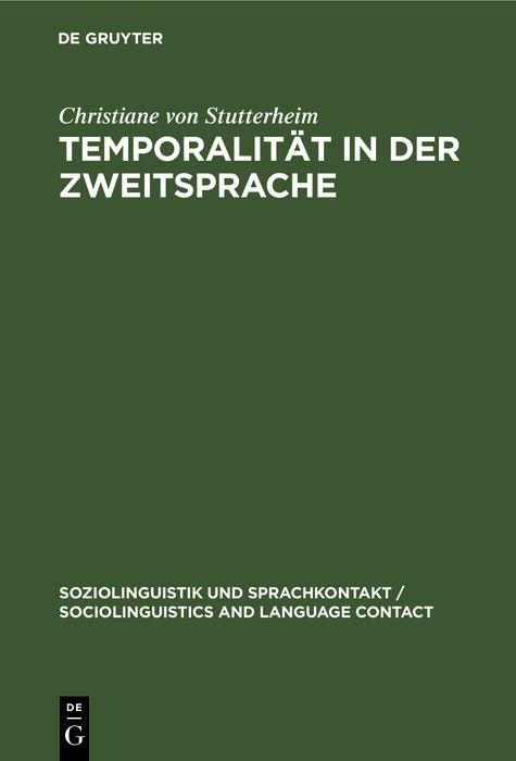 Produktbild: Temporalit&auml;t in der Zweitsprache