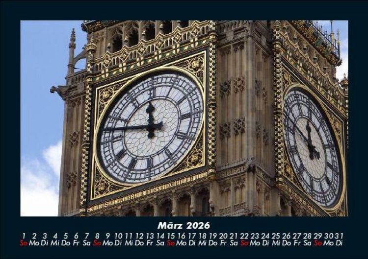 Produktbild: London 2026 Fotokalender DIN A5